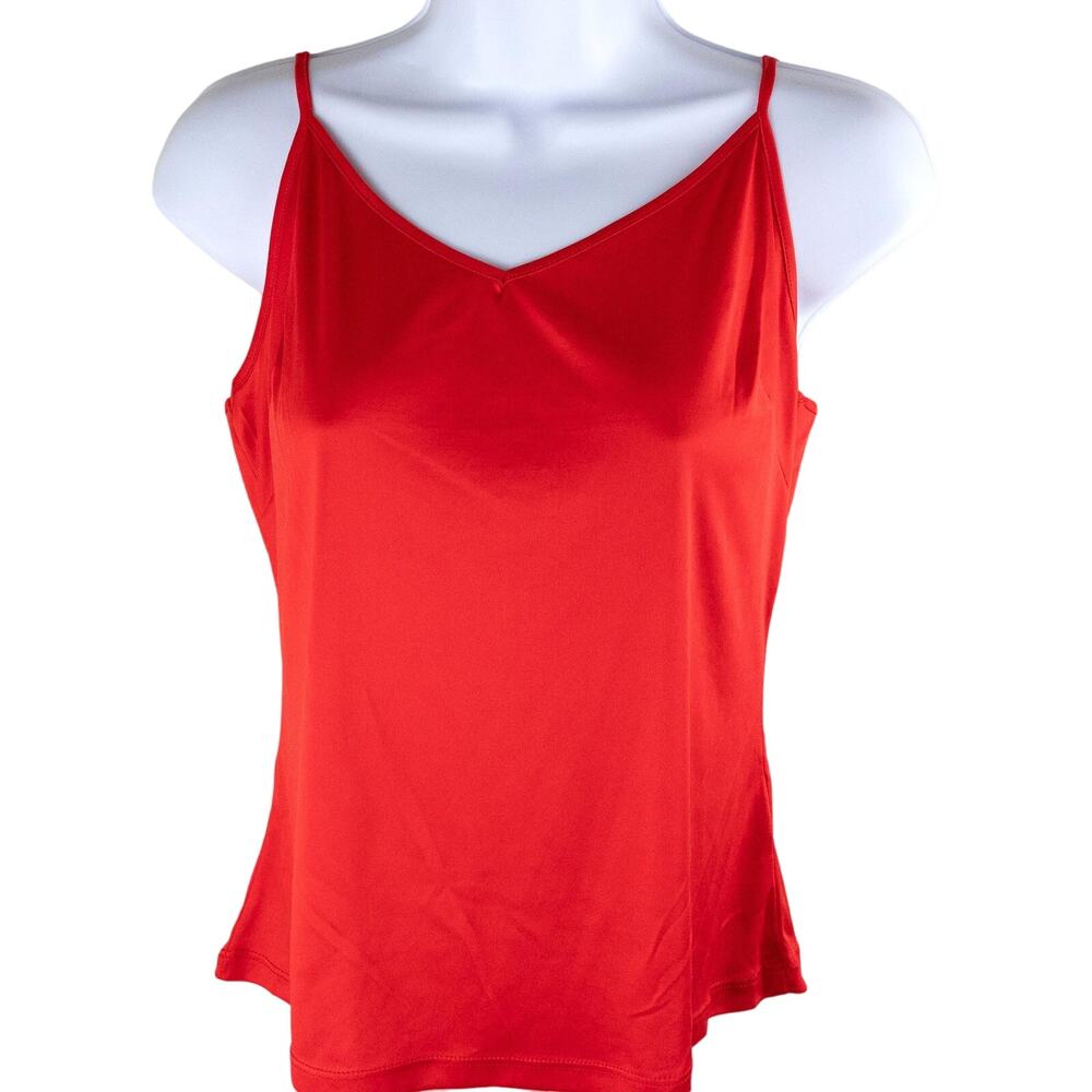 H by Halston Red Camisole Adjustable Strap Blouse M